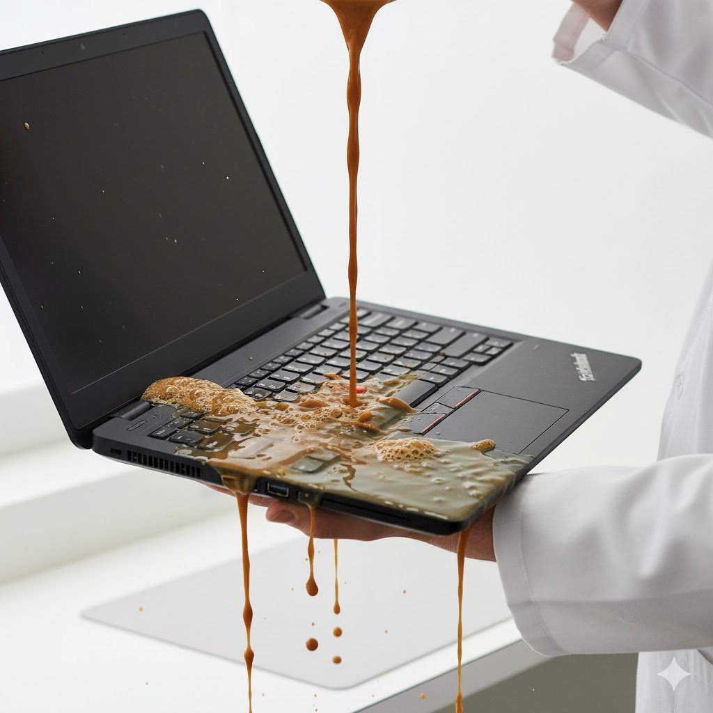 le callo liquido a mi notebook