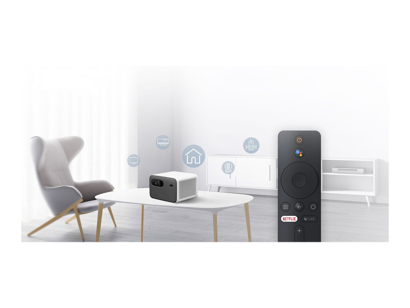 Xiaomi MI Smart 2 Pro - Proyector DLP - LED - 1300 ANSI lumens - Full HD (1920 x 1080) - 16:9 - 1080p - Wi-Fi 1 Xiaomi MI Smart 2 Pro - Proyector DLP - LED - 1300 ANSI lumens - Full HD (1920 x 1080) - 16:9 - 1080p - Wi-Fi